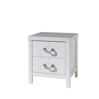 Vipack nachtkastje Lewis - 2 lades - wit
