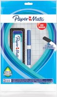 Paper Mate whiteboardmarker met fijne punt, set van 3 stuks, blauw