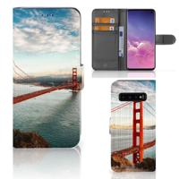 Samsung Galaxy S10 | Flip Cover | Golden Gate Bridge