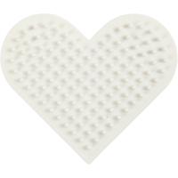 Creativ Company Nabbi biobeads grondplaat, klein hart, afm 7x8,5 cm, medium, 1 stuk