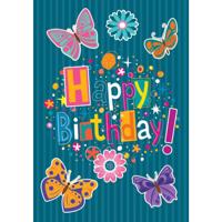 Wenskaarten Happy Birthday pak 10 stuks Wenskaarten Happy Birthday pak 10 stuks