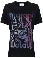 MARANT ÉTOILE t-shirt à logo imprimé - Noir