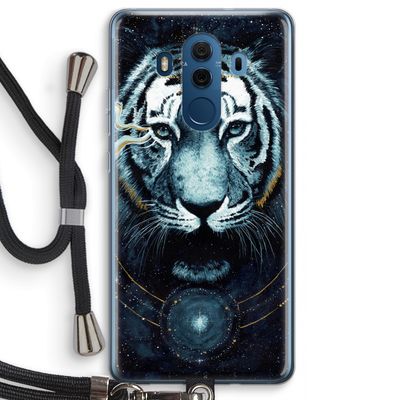 Darkness Tiger: Huawei Mate 10 Pro Transparant Hoesje met koord