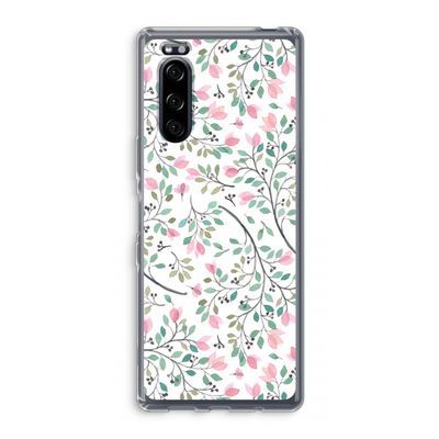 Sierlijke bloemen: Sony Xperia 5 Transparant Hoesje