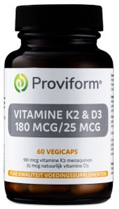 Proviform Vitamine K2 & D3 180 mcg/25 mcg Capsules
