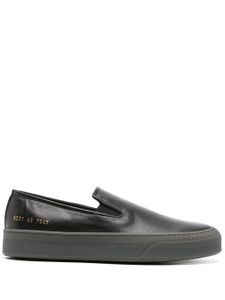 Common Projects baskets en cuir à design sans lacets - Noir