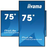 iiyama LH7554UHS-B1AG beeldkrant Digitale signage flatscreen 190,5 cm (75") LCD Wifi 500 cd/m² 4K Ultra HD Zwart Type processor Android 11 24/7 - thumbnail