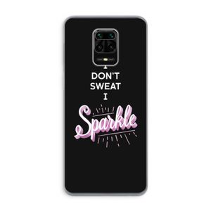 Sparkle quote: Xiaomi Redmi Note 9 Pro Transparant Hoesje