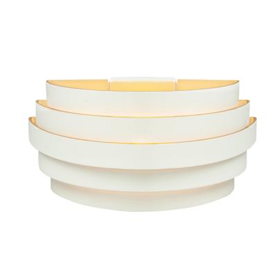 Highlight Design wandlampScudo wit met goud 25cm - W3641.00