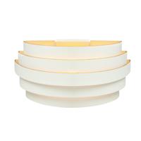 Highlight Design wandlampScudo wit met goud 25cm - W3641.00