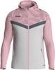 JAKO 6824 Jas Met Kap Iconic - Zachtgrijs/Dusky Pink/Anthra Light - XXL
