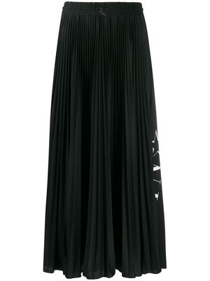 Valentino Garavani jupe plissée VLTN STAR - Noir