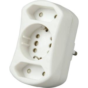 Kopp DUOversal netstekker adapter Type F Type C (Europlug) Wit