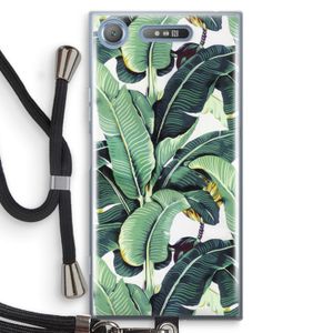 Bananenbladeren: Sony Xperia XZ1 Transparant Hoesje met koord
