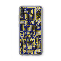 Majorelle Blue Print: Samsung Galaxy A11 Transparant Hoesje