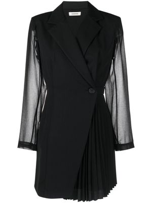 SANDRO robe courte plissée - Noir
