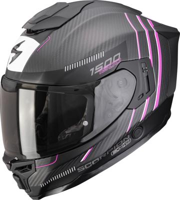 SCORPION EXO-1500 Air Carbon Zity, Integraalhelm, Mat Zwart-Roze