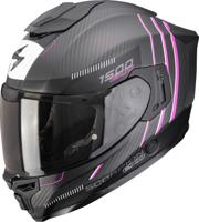 SCORPION EXO-1500 Air Carbon Zity, Integraalhelm, Mat Zwart-Roze