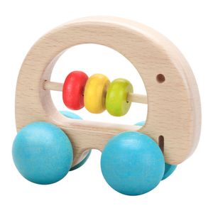 Classic World world houten ratel olifant met wielen