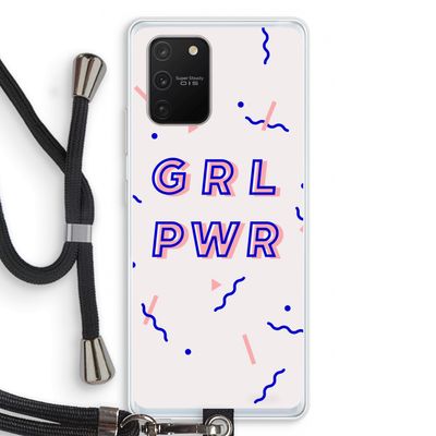 GRL PWR: Samsung Galaxy S10 Lite Transparant Hoesje met koord