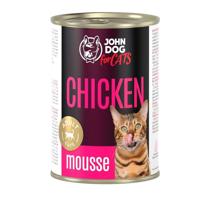 JOHN DOG For cats Chicken Mousse - nat kattenvoer - 400g