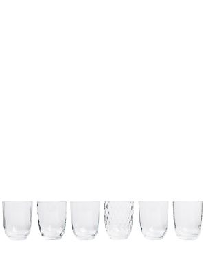 NasonMoretti lot de six verres à eau Idra - Tons neutres