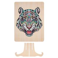 Creative Craft Group Unieke houten puzzel tijger, 130st. Creative Craft Group Unieke houten puzzel tijger, 130st.