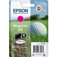 Epson Golf ball Singlepack Magenta 34 DURABrite Ultra Ink - thumbnail