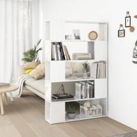 Boekenkast/kamerscherm bewerkt hout hoogglans wit