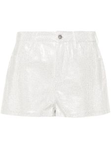 Ermanno Scervino short à ornements strassés - Blanc