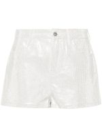 Ermanno Scervino short à ornements strassés - Blanc