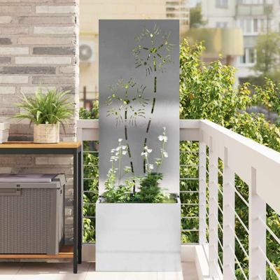Tuinplant met Decoratief Paneel Zilver 50 x 140 cm