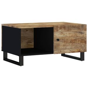 The Living Store Salontafel - Massief mangohout - 80 x 50 x 40 cm