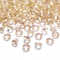 100x Hobby/decoratie gouden diamantjes/steentjes 12 mm/1,2 cm - thumbnail