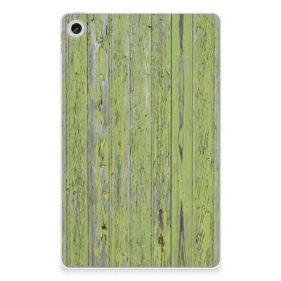 Lenovo Tab M10 Plus (3e generatie) Silicone Tablet Hoes Green Wood