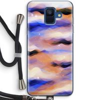 Donkere Wolken: Samsung Galaxy A6 (2018) Transparant Hoesje met koord