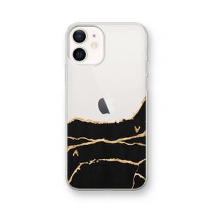 Gouden marmer: iPhone 12 Transparant Hoesje