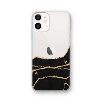 Gouden marmer: iPhone 12 Transparant Hoesje