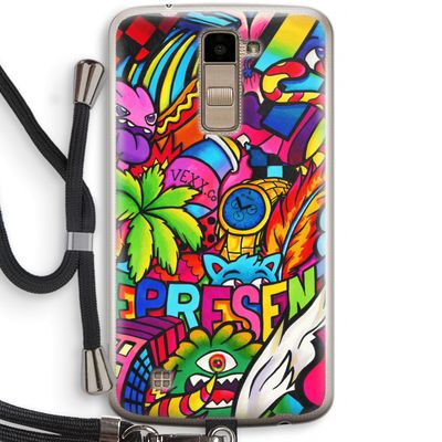 Represent: LG K10 (2016) Transparant Hoesje met koord