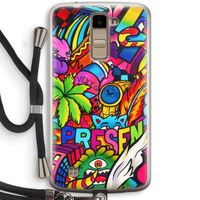 Represent: LG K10 (2016) Transparant Hoesje met koord