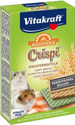 Vitakraft Crispi&apos;s knaagwafels hamster 12 stuks, 10g