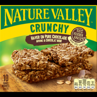 Nature Valley Crunchy Haver en Pure Chocolade 10 Bars 5 x 42 g bij Jumbo