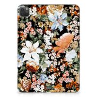 Siliconen Hoesje voor iPad Pro 11 (2024) Dark Flowers