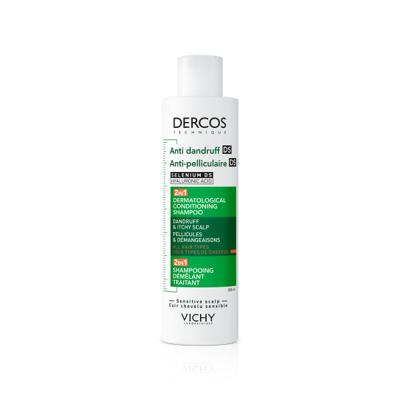 Vichy Dercos Anti-Roos 2 in 1 Shampoo 200 ml | Voor Vet Haar