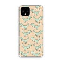 Dinos: Pixel 4 Transparant Hoesje