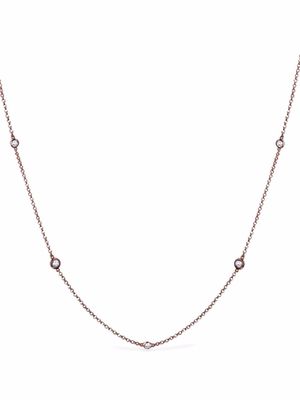 Pragnell collier Sundance en or rose 18ct pavé de diamants