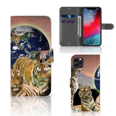 Apple iPhone 11 Pro Max | Telefoonhoesje | Met pasjeshouder | Roofdieren
