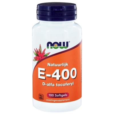 NOW Vitamine E-400 d-alfa tocoferyl 100 Softgels NOW Vitamine E-400 d-alfa tocoferyl 100 Softgels