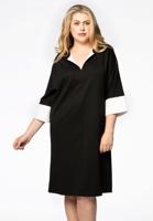 Yoek Dress wide | Zwart | Maat 50/52