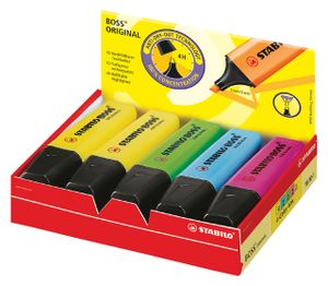 Markeerstift STABILO Boss original 70/10-1 doos ÃƒÆ' 10 (4) kleuren